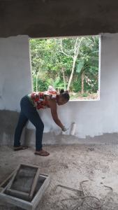 Kim Brwon Lawrence helping